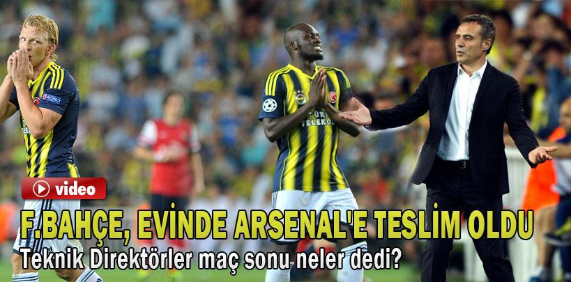 Fenerbahçe, evinde Arsenal'e teslim oldu