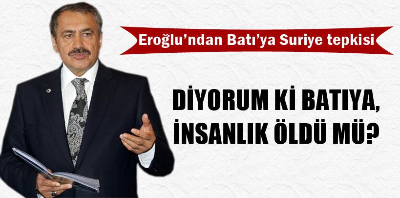 Veysel Eroğlu'ndan Batı'ya Suriye tepkisi