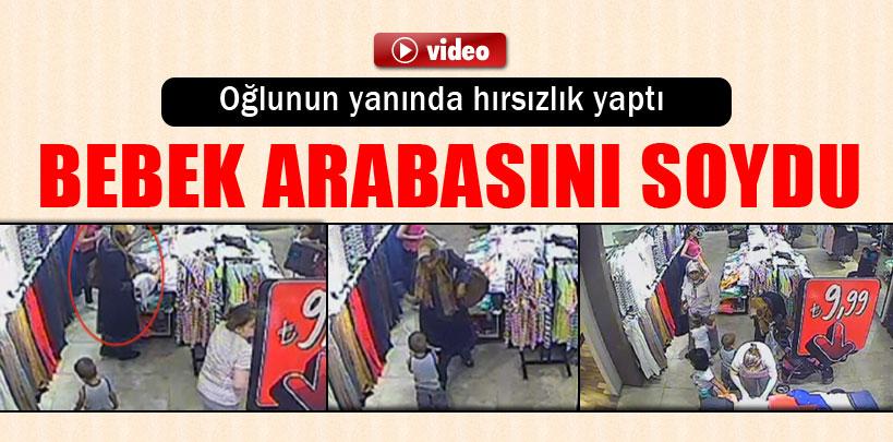 Zeytinburnu'nda hırsız bebek arabasındaki cep telefonunu böyle çaldı