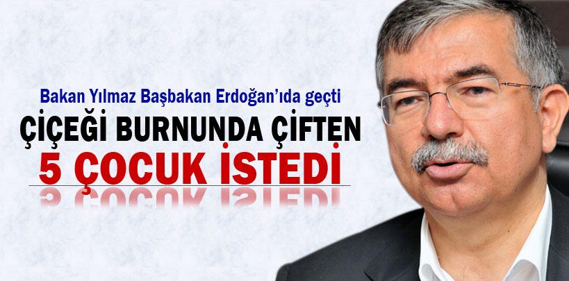 İsmet Yılmaz çiçeği burnunda çiften 5 çocuk istedi