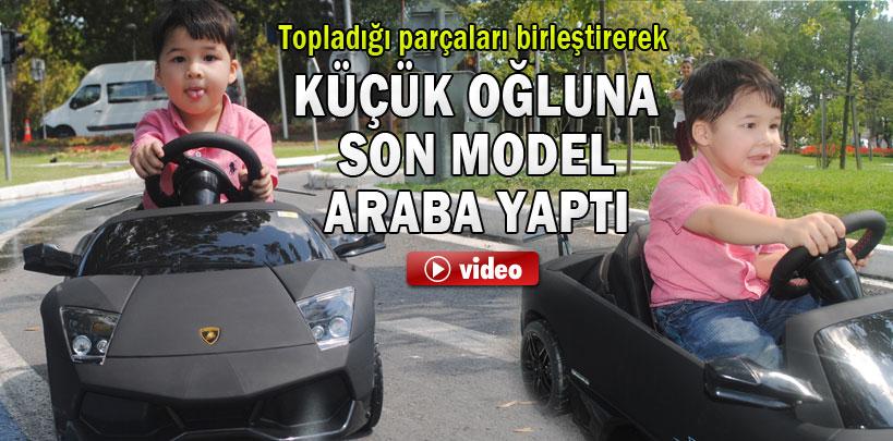 Aziz Şakiroğlu, küçük oğluna son model araba yaptı