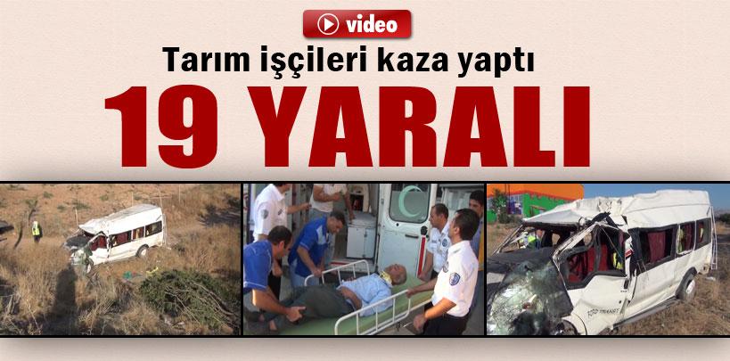 Malatya'da tarım işçileri kaza yaptı, 19 yaralı