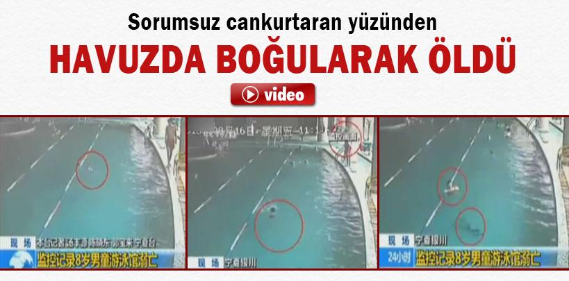 Sorumsuz cankurtaran yüzünden havuzda boğularak öldü