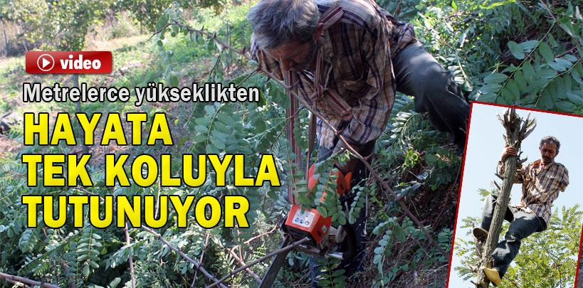 Adem Tanır hayata tek koluyla tutunuyor