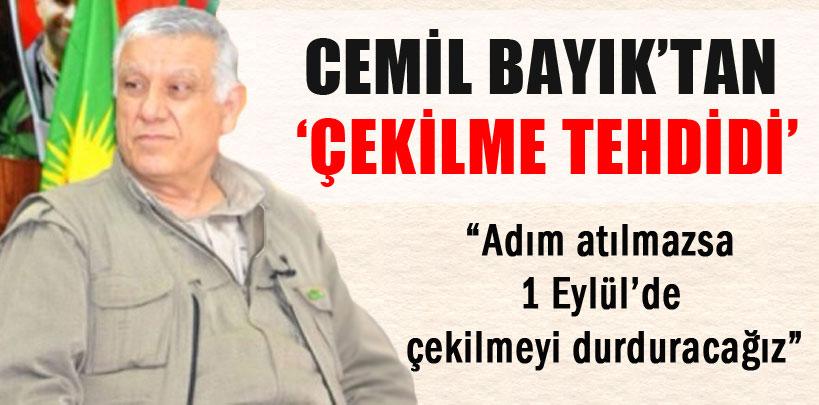 Cemil Bayık: 'Adım atılmazsa 1 Eylül'de çekilmeyi durduracağız'