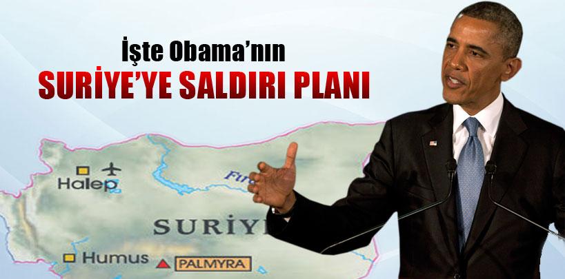 İşte Obama'nın Suriye'ye saldırı planı