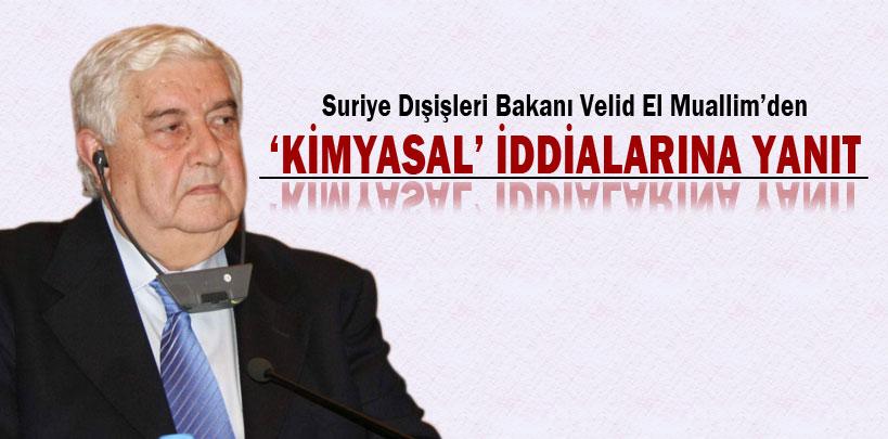 Suriye'den ‘kimyasal silah kullanmadık' açıklaması