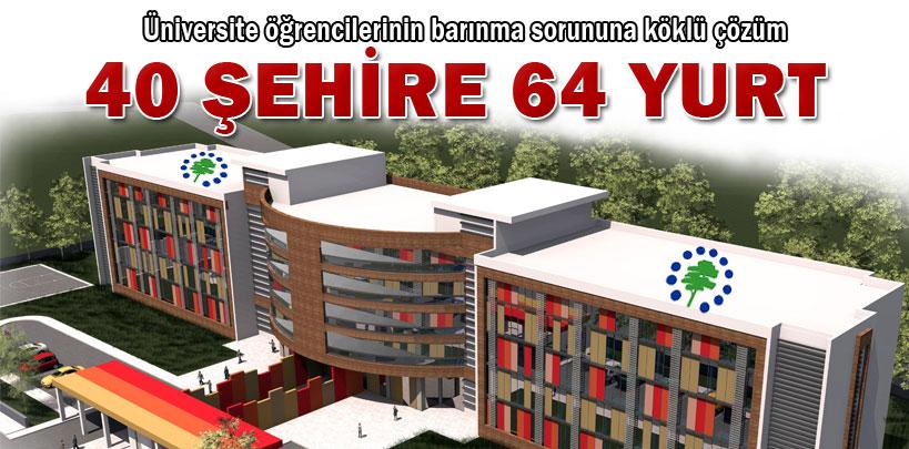 TOKİ'den 40 şehire 64 yurt