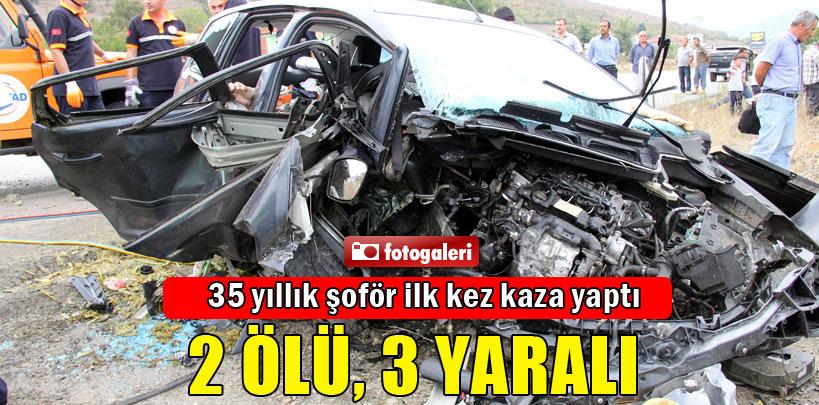 Samsun'da trafik kazası, 2 ölü, 3 yaralı