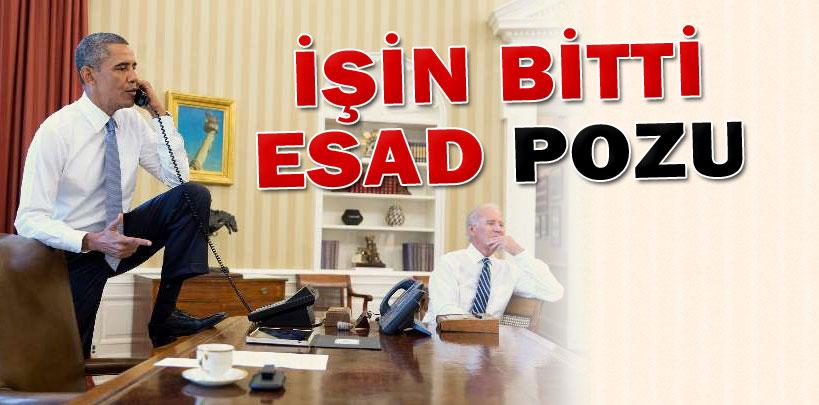 Barack Obama'dan ‘işin bitti Esad' pozu