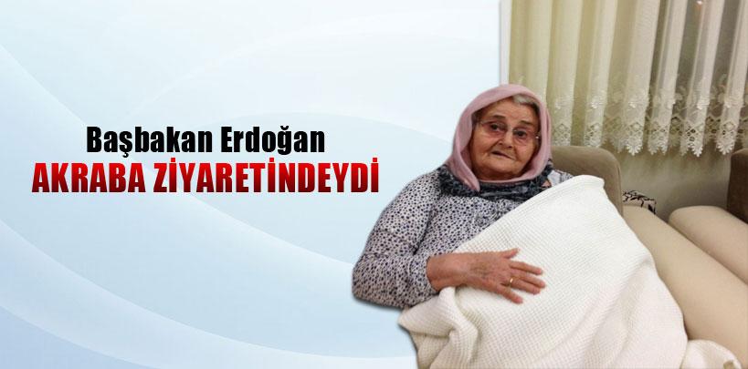 Başbakan Erdoğan, Eyüp'te bir akrabasını ziyaret etti