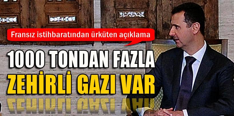 Fransa, 'Esad'ın elinde 1000 tondan fazla zehirli gaz var'