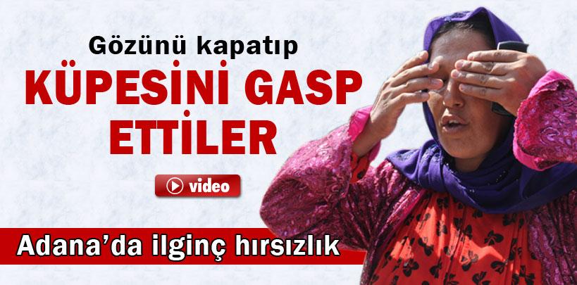 Gözünü kapatıp küpesini gasp ettiler