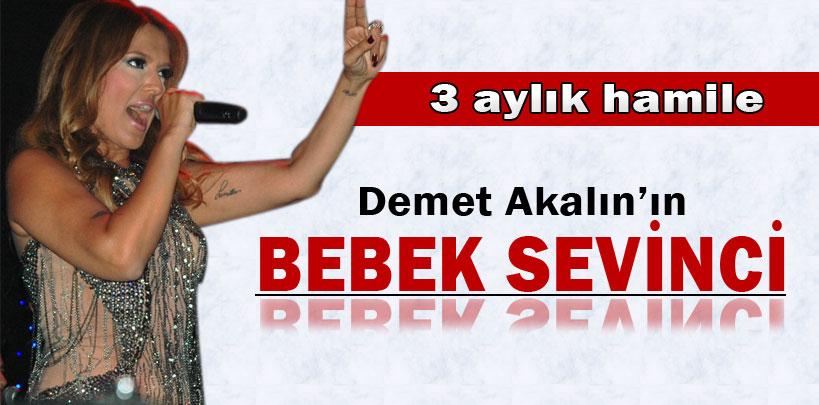 Demet Akalın'ın bebek sevinci