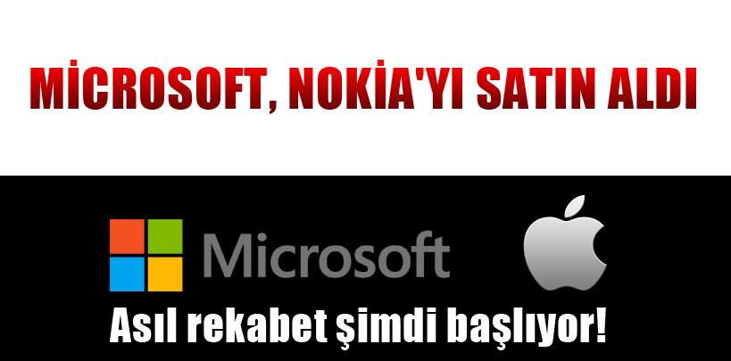 Microsoft, Nokia'yı satın aldı