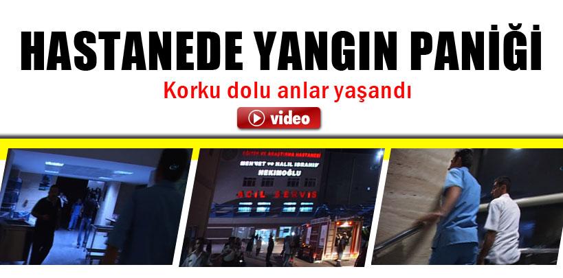 Konya Eğitim ve Araştırma Hastanesi'nde yangın paniği