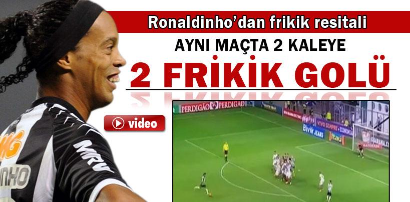 Ronaldinho frikikleri seriye bağladı