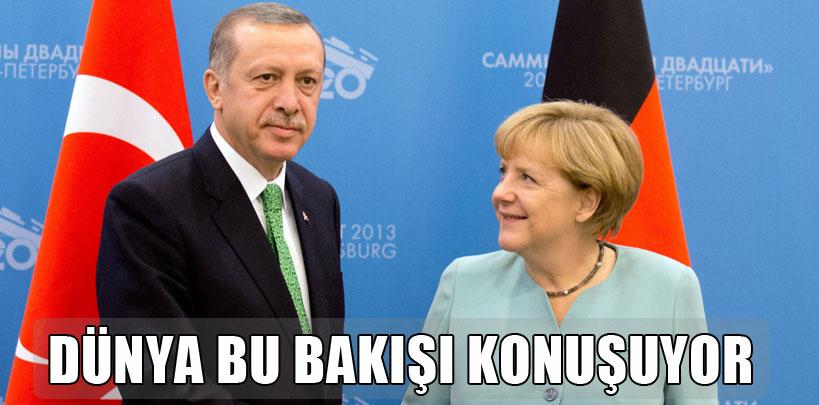 Merkel'in Erdoğan'a bakışı G20'de günün konusu oldu