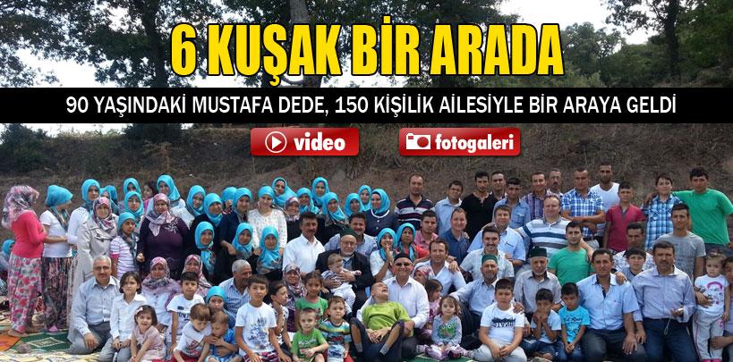 Mustafa dede, 150 kişilik ailesiyle bir araya geldi