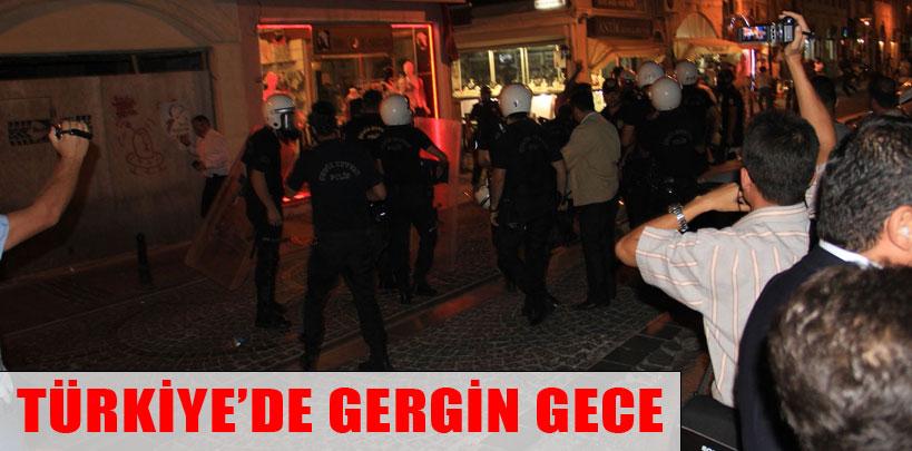 Türkiye'de gergin gece