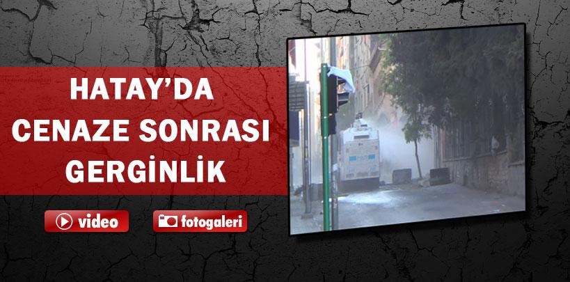 Hatay'da cenaze sonrası yürüyüş gerilimi