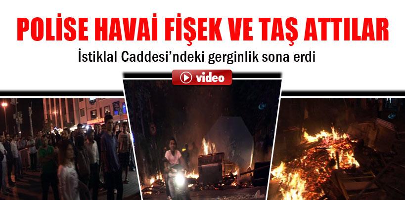 İstiklal Caddesi'ndeki gerginlik sona erdi