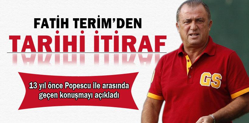 Fatih Terim'den 13 yıl sonra gelen itiraf