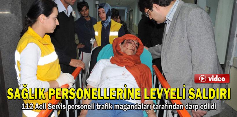 Van'da sağlık personellerine levyeli saldırı