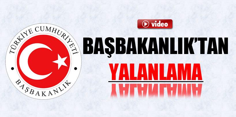 Başbakanlık'tan yalanlama