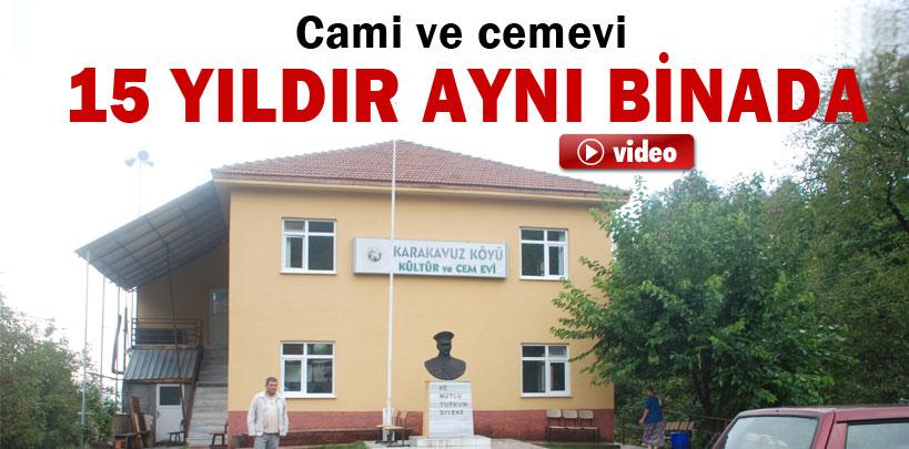 Ereğli'de cami ve cem evi 15 yıldır aynı binada