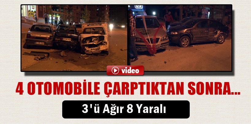 Gaziantep'te ilginç kaza, 3'ü ağır, 8 yaralı