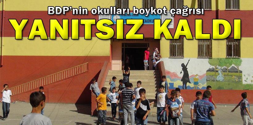 BDP'nin okulları boykot çağrısı yanıtsız kaldı