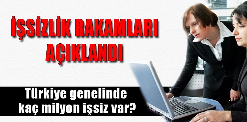 İşsizlik rakamları açıklandı