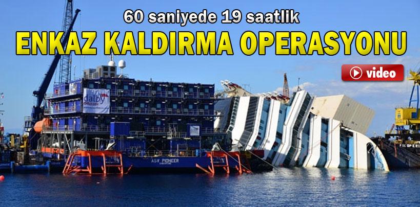 İtalya'da 60 saniyede 19 saatlik enkaz kaldırma operasyonu