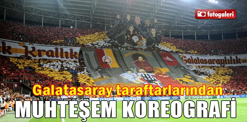 Galatasaray taraftarından muhteşem koreografi