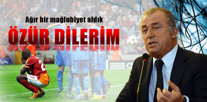 Fatih Terim, 'Ağır bir mağlubiyet aldık, özür dilerim'