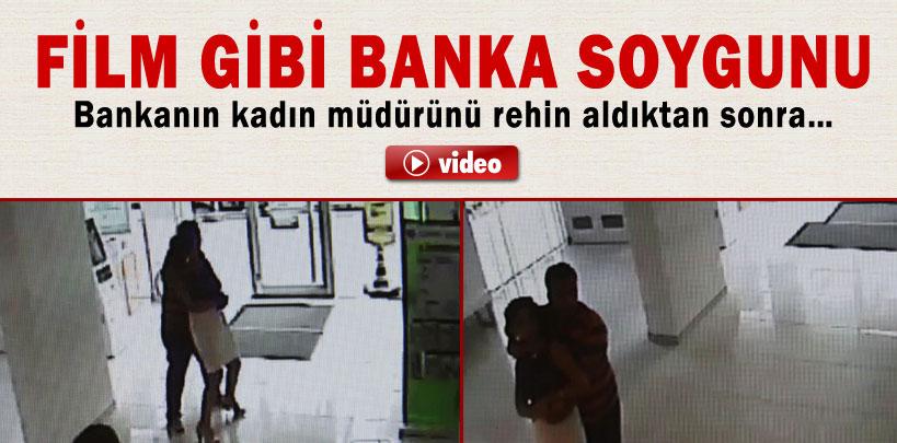 Adana'da film gibi banka soygunu saniye saniye görüntülendi