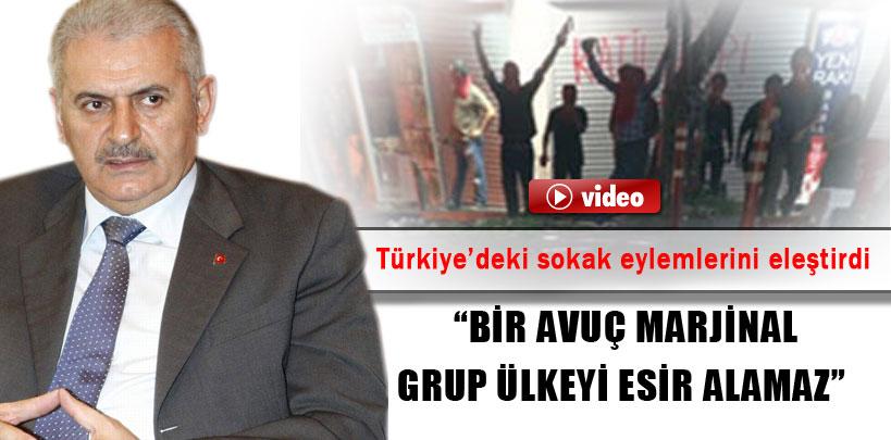 Bakan Yıldırım, 'Bir avuç marjinal grup ülkeyi esir alamaz'