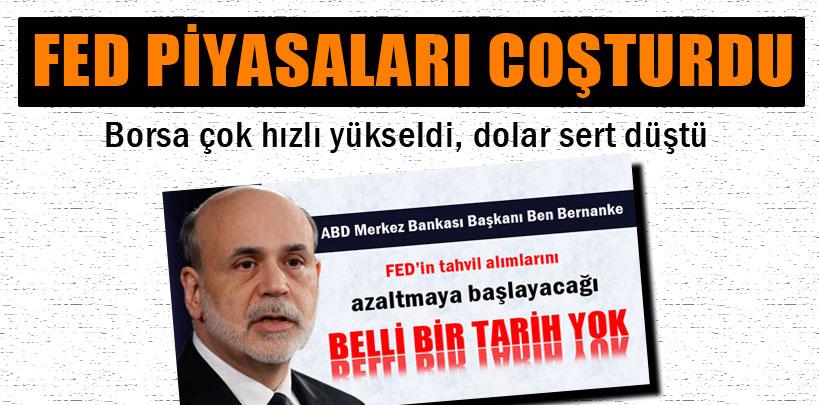 FED'in kararı sonrası borsada hızlı yükseliş