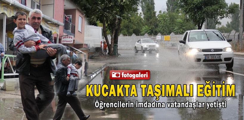 Bursa'da kucakta taşımalı eğitim