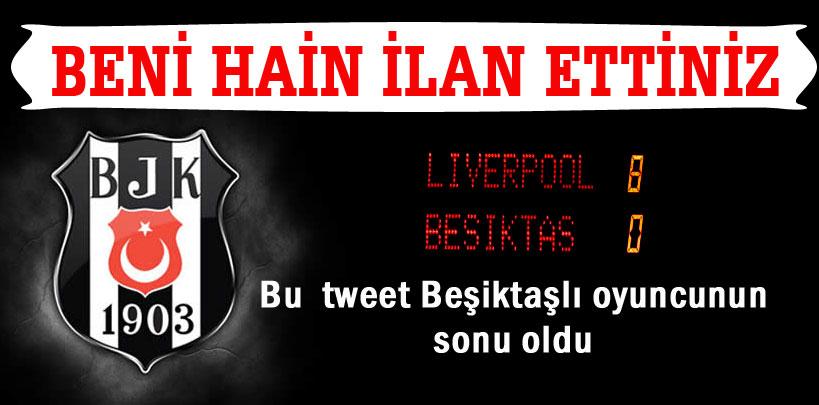 Attığı tweet yüzünden Beşiktaş'tan kovuldu