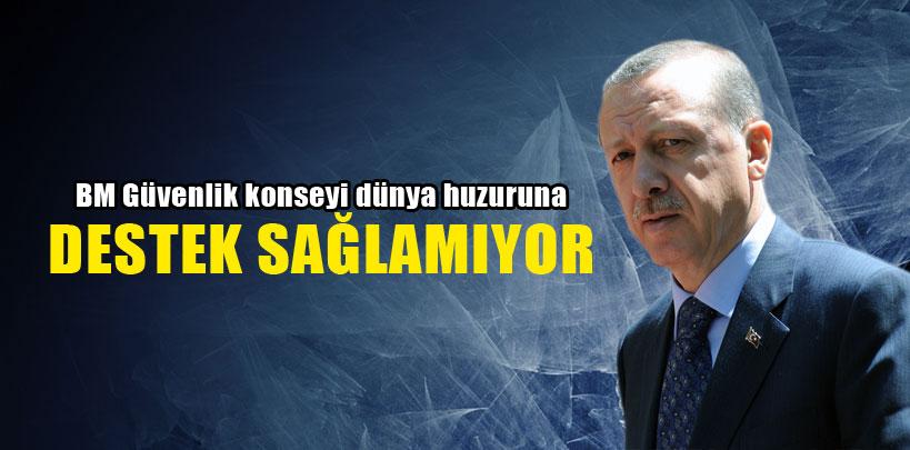 Erdoğan, 'BM Güvenlik Konseyi dünya huzuruna destek sağlamıyor'