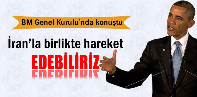 Obanma, 'İran'la birlikte hareket edebiliriz'