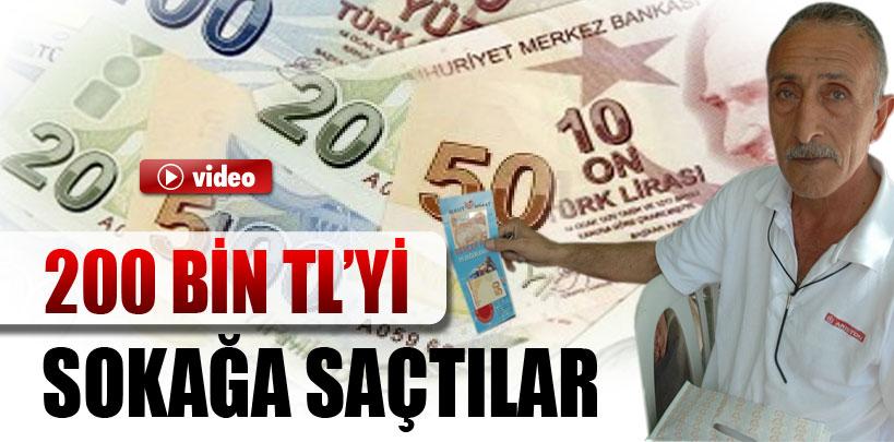 Sokakta 200 bin tl para dağıttılar