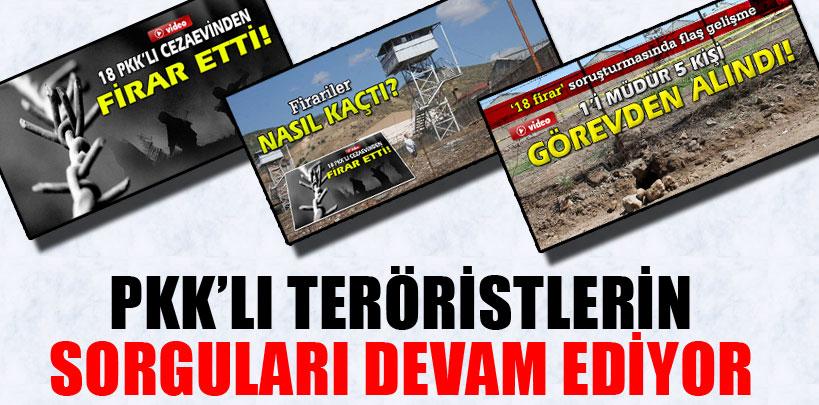 Bingöl'de firar eden PKK'lı teröristlerin sorguları devam ediyor