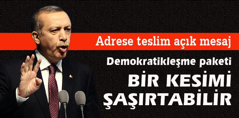 Başbakan Erdoğan, 'Demokratikleşme paketi bir kesimi şaşırtabilir'