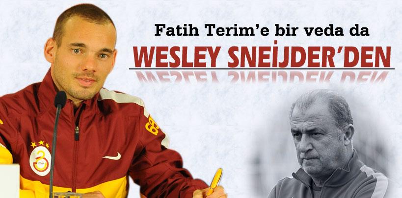 Fatih Terim'e bir veda mesajı da Sneijder'den