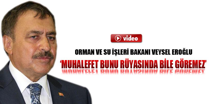 Bakanı Eroğlu, ‘Muhalefet bunları rüyasında bile göremez'