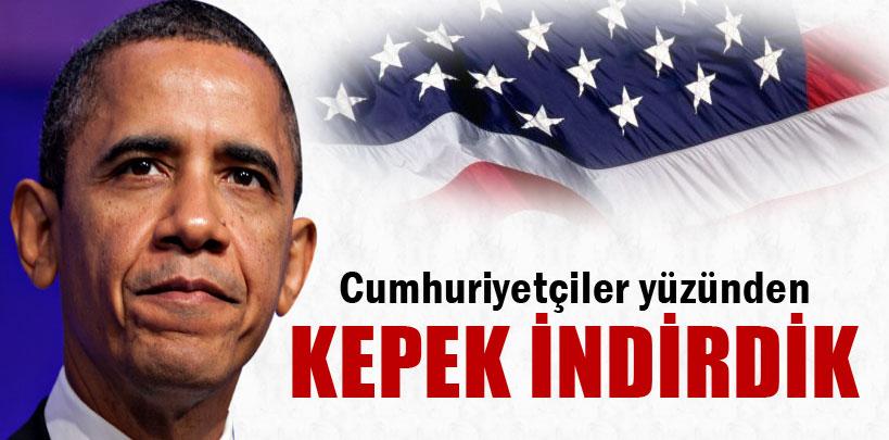 Obama, 'Hükümet, Cumhuriyetçilerin ideolojik mücadelesi yüzünden kepenk indirdi'