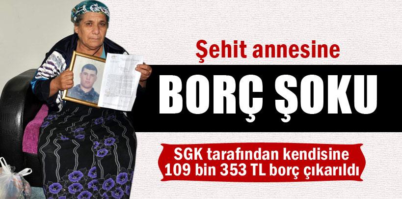 Zonguldak'ta şehit annesine borç şoku